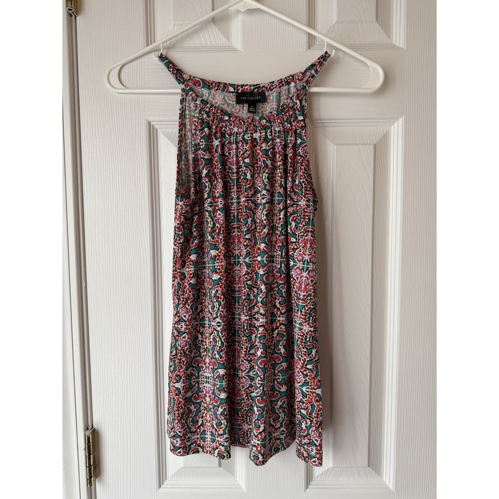 THE LIMITED Women's XS Sleeveless Floral Printed Blouse